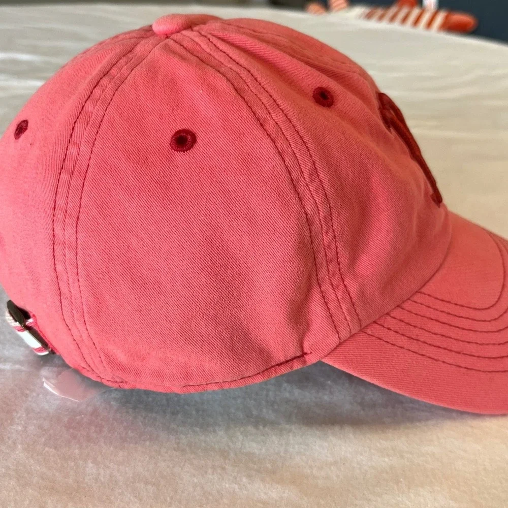 47 Brand Boston Red Sox Womens Baseball Cap Coral Pink Adjustable MLB Hat